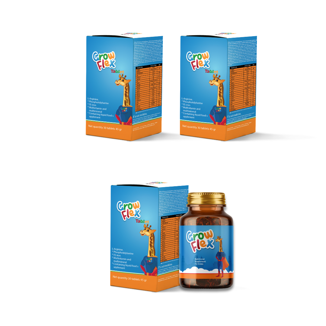 كبسولات جروفلكس فوكس 3 علبة-Growflex