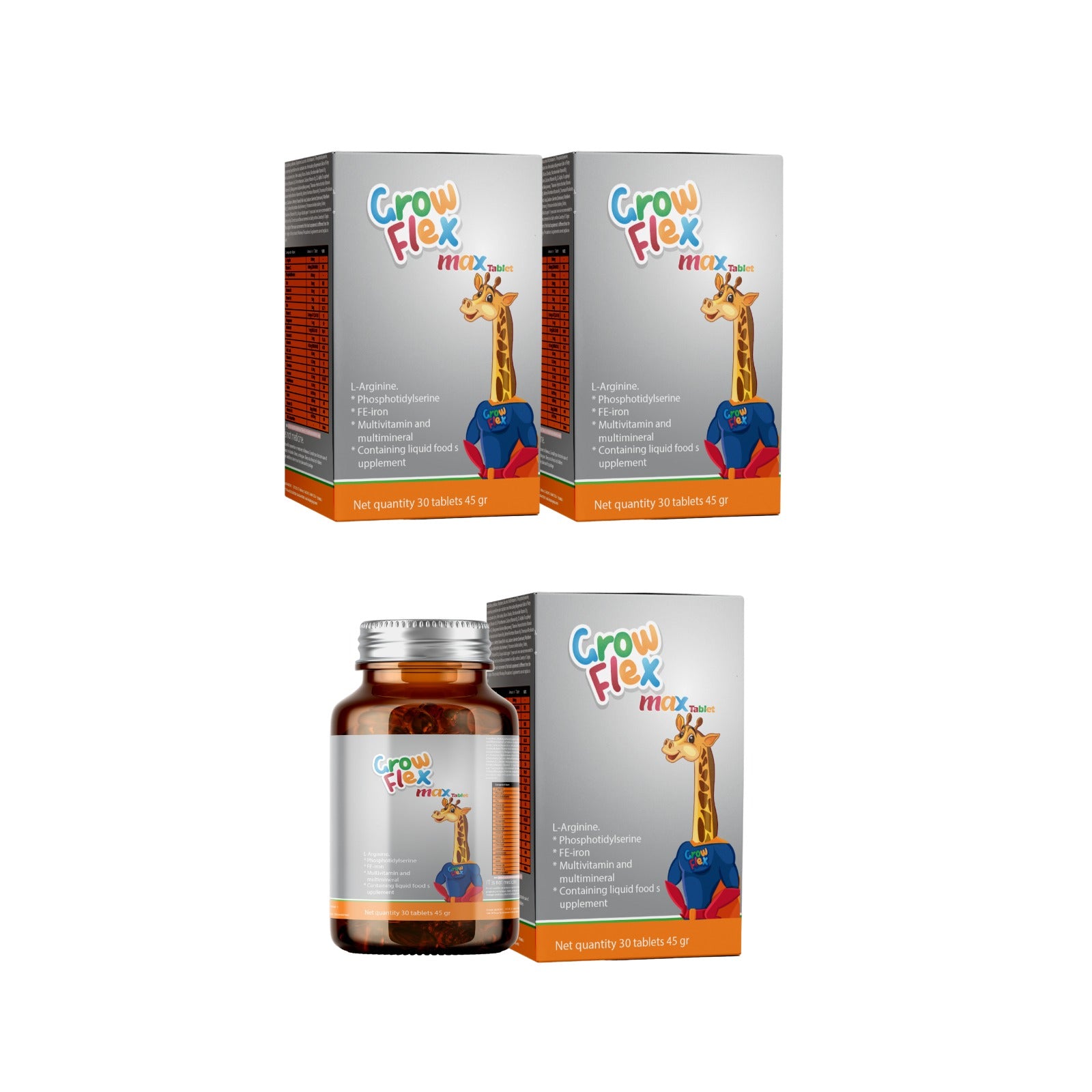 كبسولات جروفلكس ماكس 3 علبة-Growflex