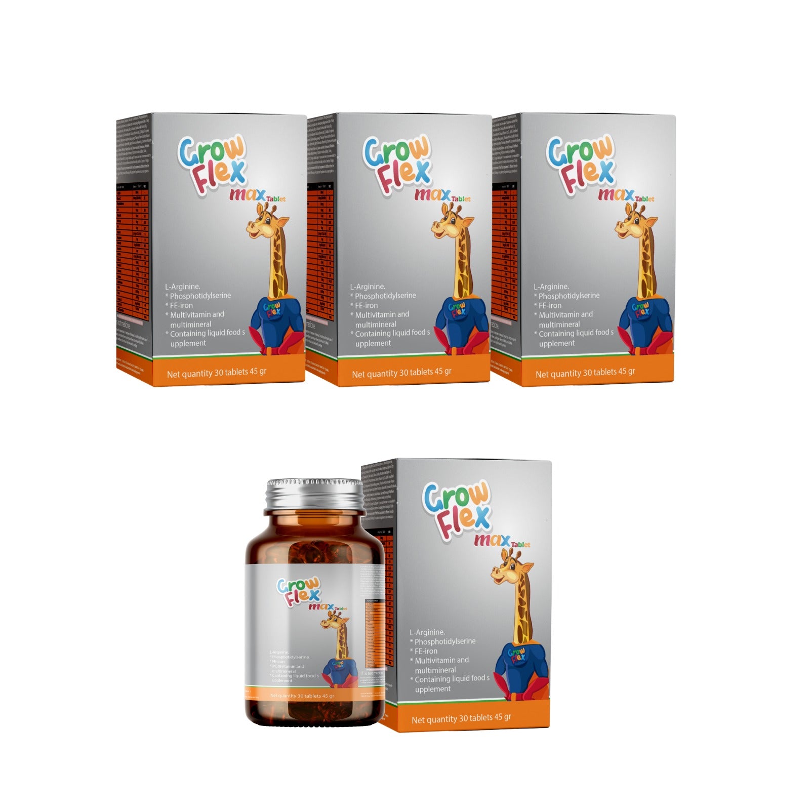 كبسولات جروفلكس ماكس 4 علبة-Growflex