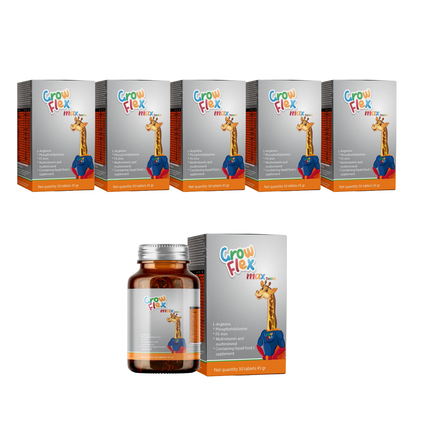 كبسولات جروفلكس ماكس 6 علبة-Growflex