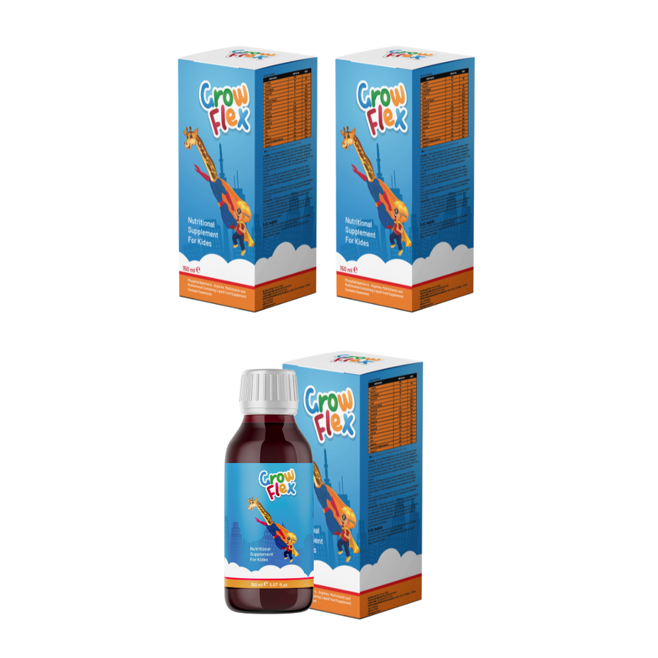 جروفلكس شراب فوكس ١٥٠ مل 3 علبة-Growflex