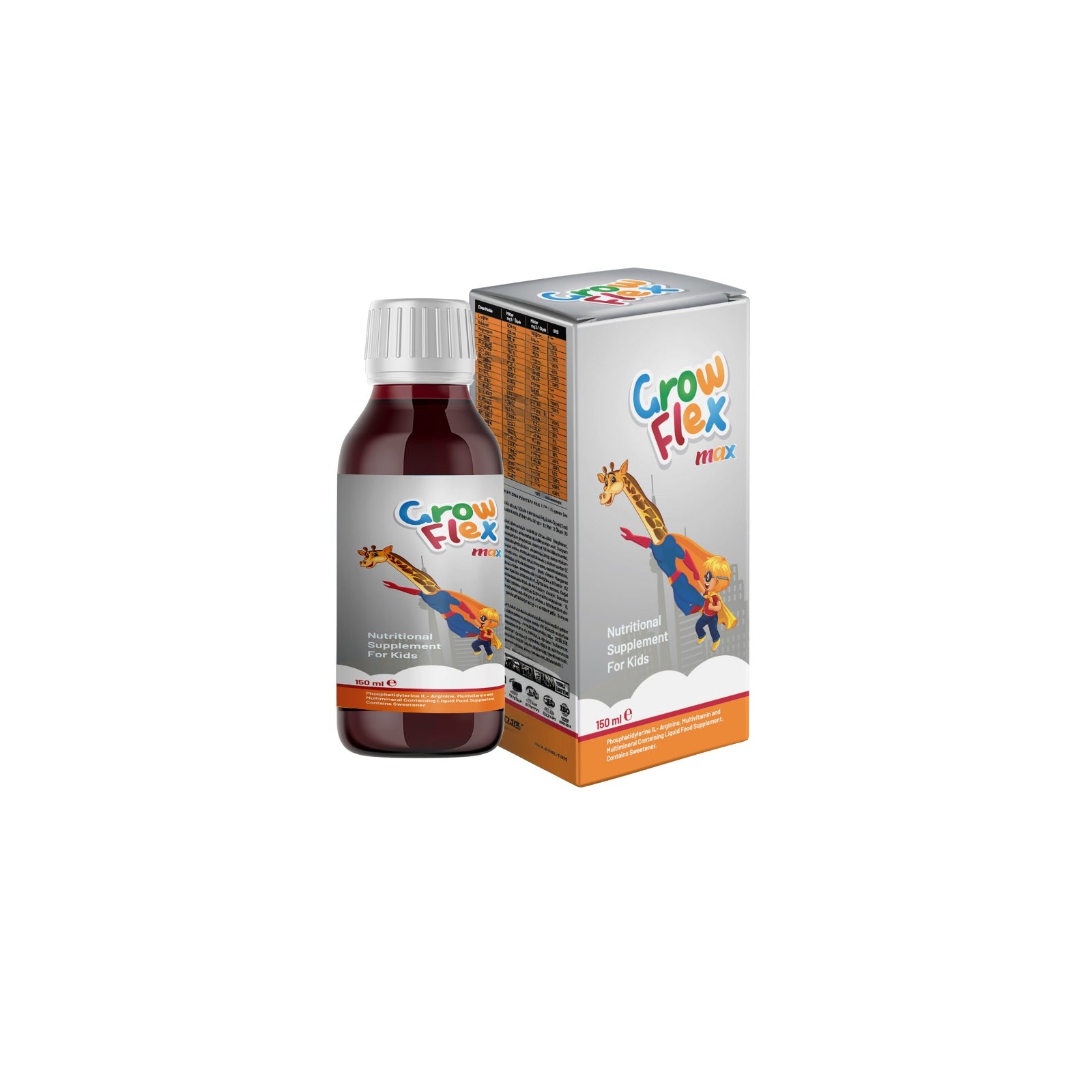 جروفلكس شراب ماكس ١٥٠ مل-Growflex